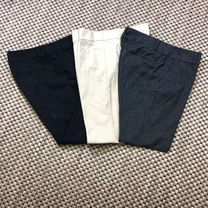 3 Pairs Loft Marisa Pants Size 10